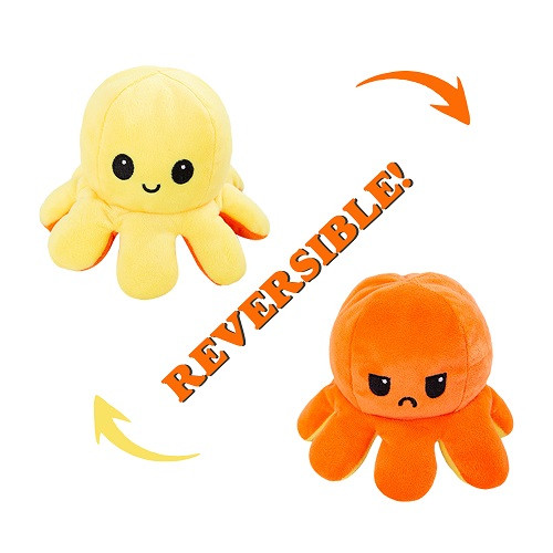 Reversible Octopus Plush Toy 