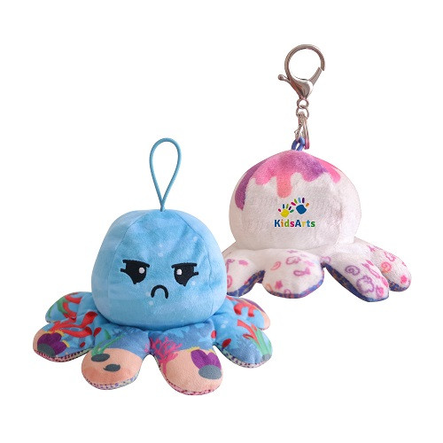 Reversible Octopus Plush Toy 