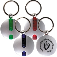 Round Abs Flashlight Keytag