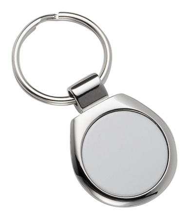 Round Nickel Plated Keyring