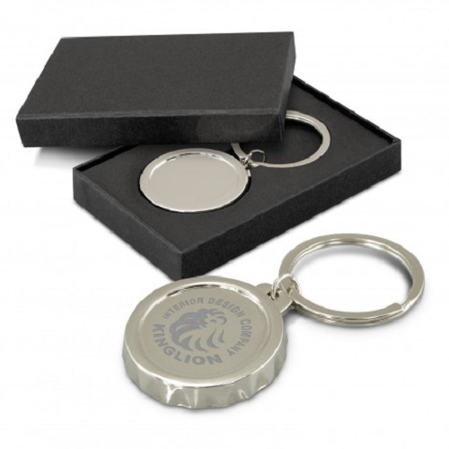 Round Shape Bottle Opener Key Ring