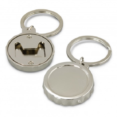 Round Shape Bottle Opener Key Ring 