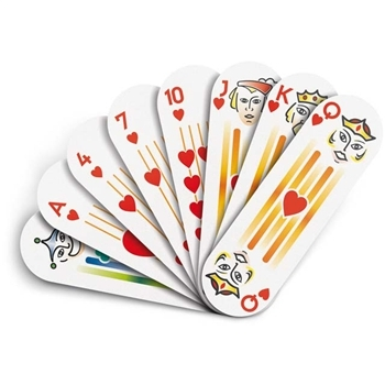 Rounded poker cards