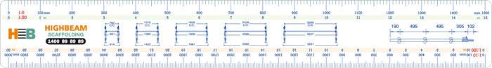 Scale Ruler In Full Colour Print