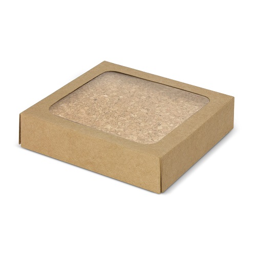 Set of 4 Square Cork Coaster 