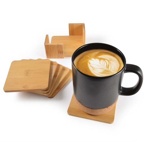 Set of 6 Bamboo Coasters