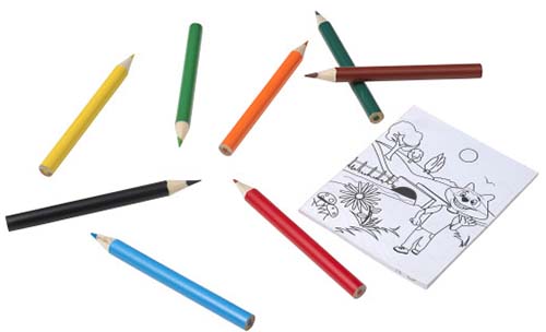 Set of Colouring Pencils and Colouring Sheets 