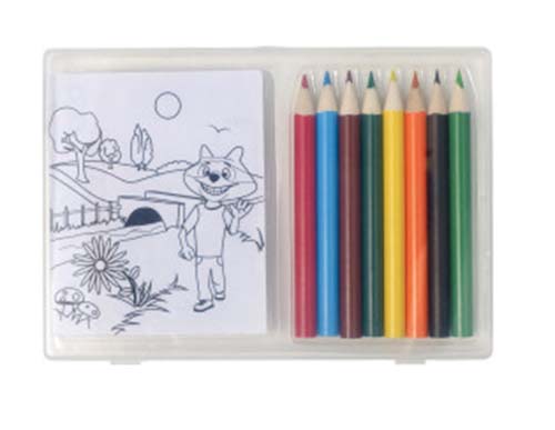 Set of Colouring Pencils and Colouring Sheets