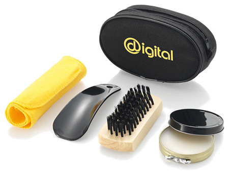 Shoe Polish Kit with Case