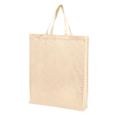 Short Handle Calico Bag with gusset 