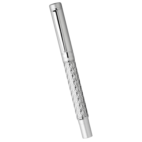 Silver Carbon Fibre Rollerball