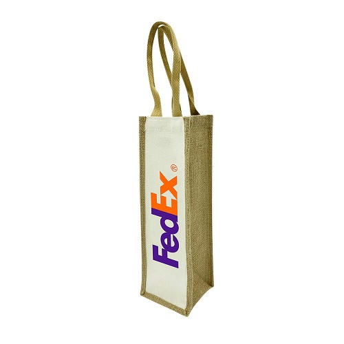Single Jute Wine Bag 