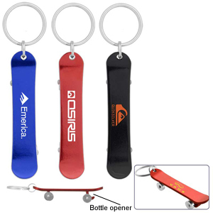 Skateboard Bottle Opener Key Chain