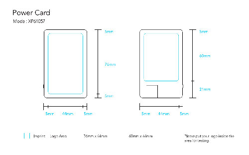 Slim Powercard 1300mAh 