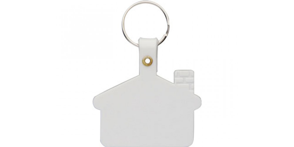 Soft PVC Keytag with Chrome Split Ring 