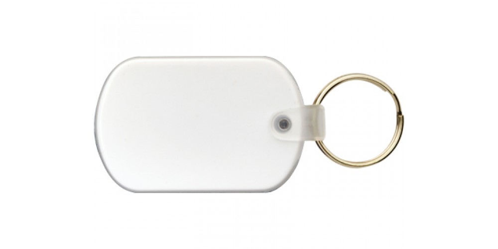 Soft PVC Keytag with Chrome Split Ring 
