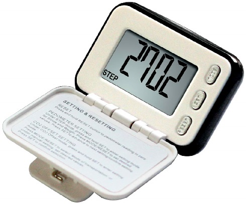 Solar Pedometer with Belt Clip