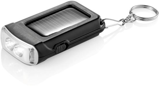 Solar power torch keyring