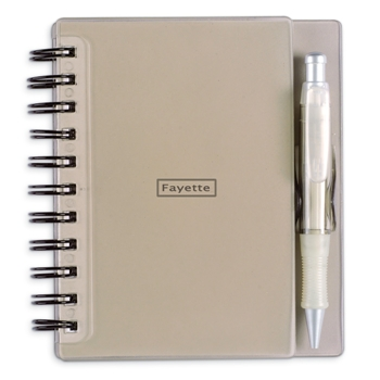 Spiral Notebook With Pen Holder 