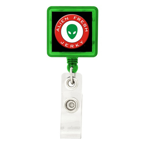 Square Retractable Badge Holder 