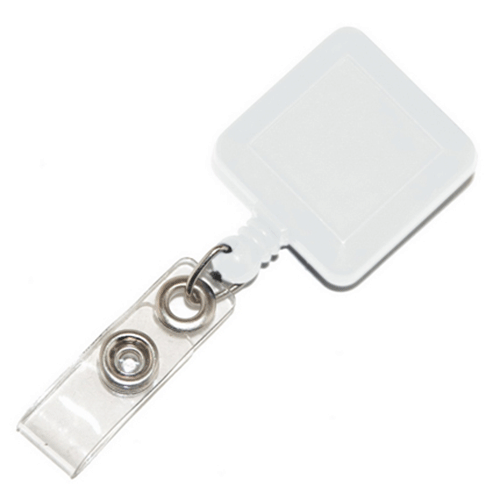 Square Retractable Card Holder  - for lanyards