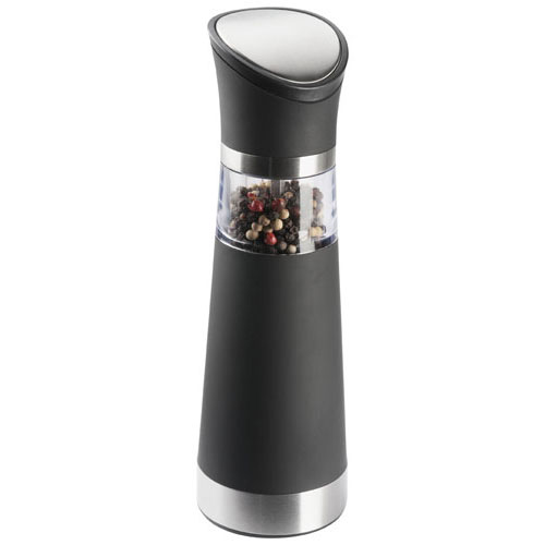 Stainless Steel and Rubberised Finish Pepper Grinder