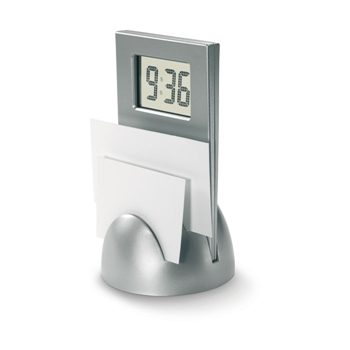 Stand Clock With Memo Holder