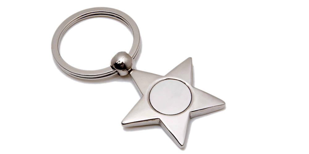 Star Metal Keyrings