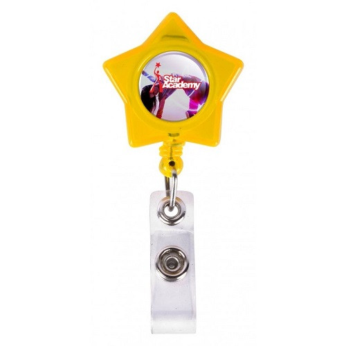 Star-Shaped Retractable Badge Holder 