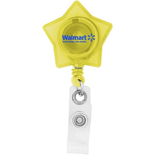 Star-Shaped Retractable Badge Holder 