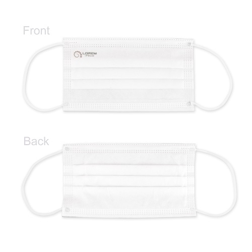 Sublimation Disposable White Mask - Adult Size 