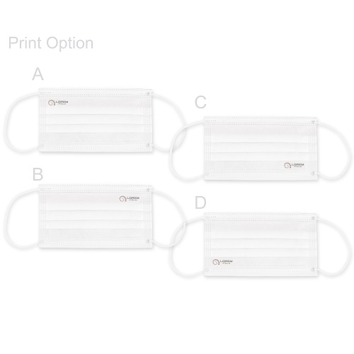 Sublimation Disposable White Mask - Adult Size 