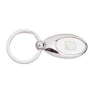 Tear Drop Silver Keyring