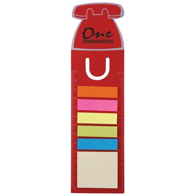 Telephone Dye Cut Bookmark/Ruler with Noteflags
