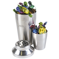 Toffees Assorted In Stainless Steel Cocktail Shaker