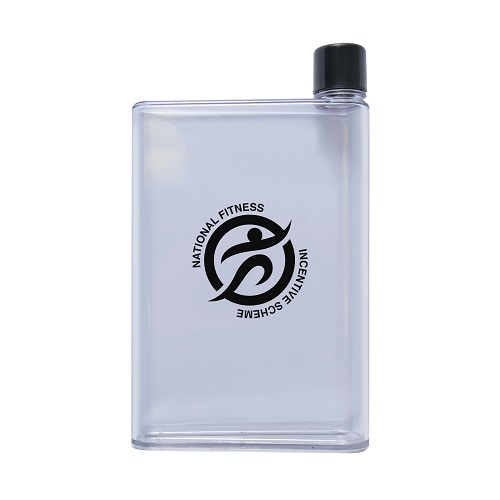 Transparent Flat Drink Bottle - 500ml 