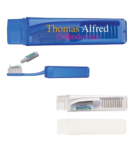 Travel Toothbrush with Toothpaste 