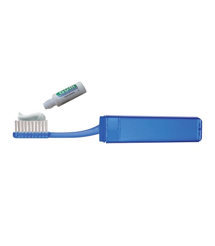 Travel Toothbrush with Toothpaste 