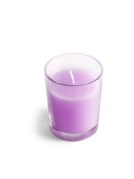 Unscented Candle In A Glass Holder