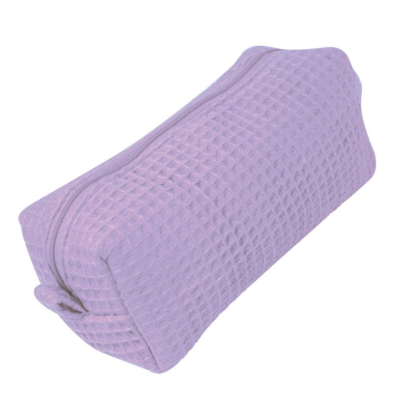 Waffle Weave Small Cosmetic Bag 
