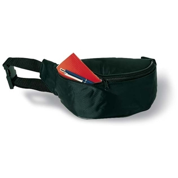 Waist bag with zipper. 70D polyester
