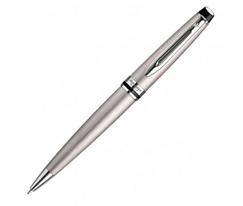 Waterman New Expert Ballpoint Pen - Brushed Stainless CT