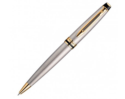 Waterman New Expert Ballpoint Pen - Brushed Stainless GT