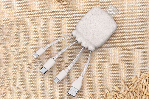 Wheat Bio-degradable 3000mAh Powerbank 