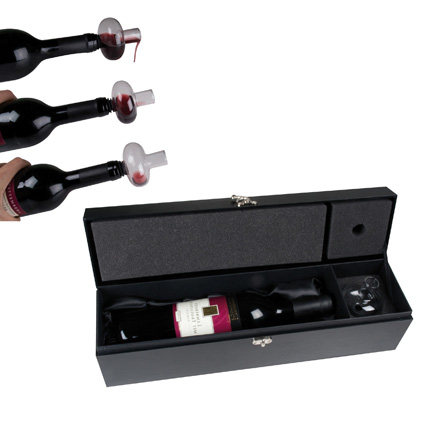 Wine Box With Pouring Decanter
