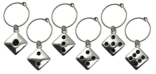 Wine Charms - Dice Shape