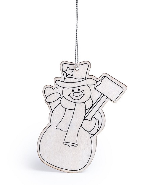 Wood Ornaments Set 