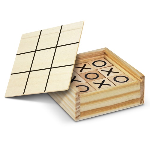 Wooden Tic Tac Toe Game 