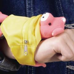 Wrist Wallet With Animal Toy 