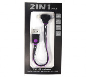 2-N-1 LED Charge Cable 